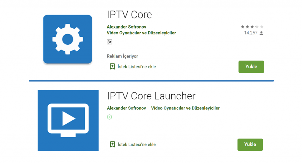 IPTV Core Yükleme